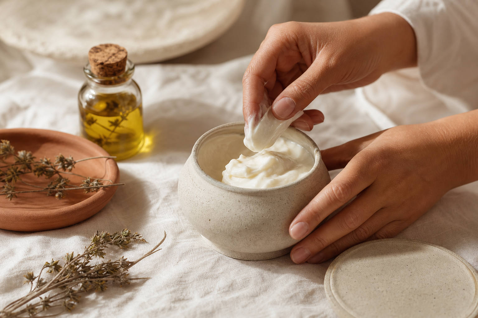 Εφαρμογή συμπυκνωμένου body butter